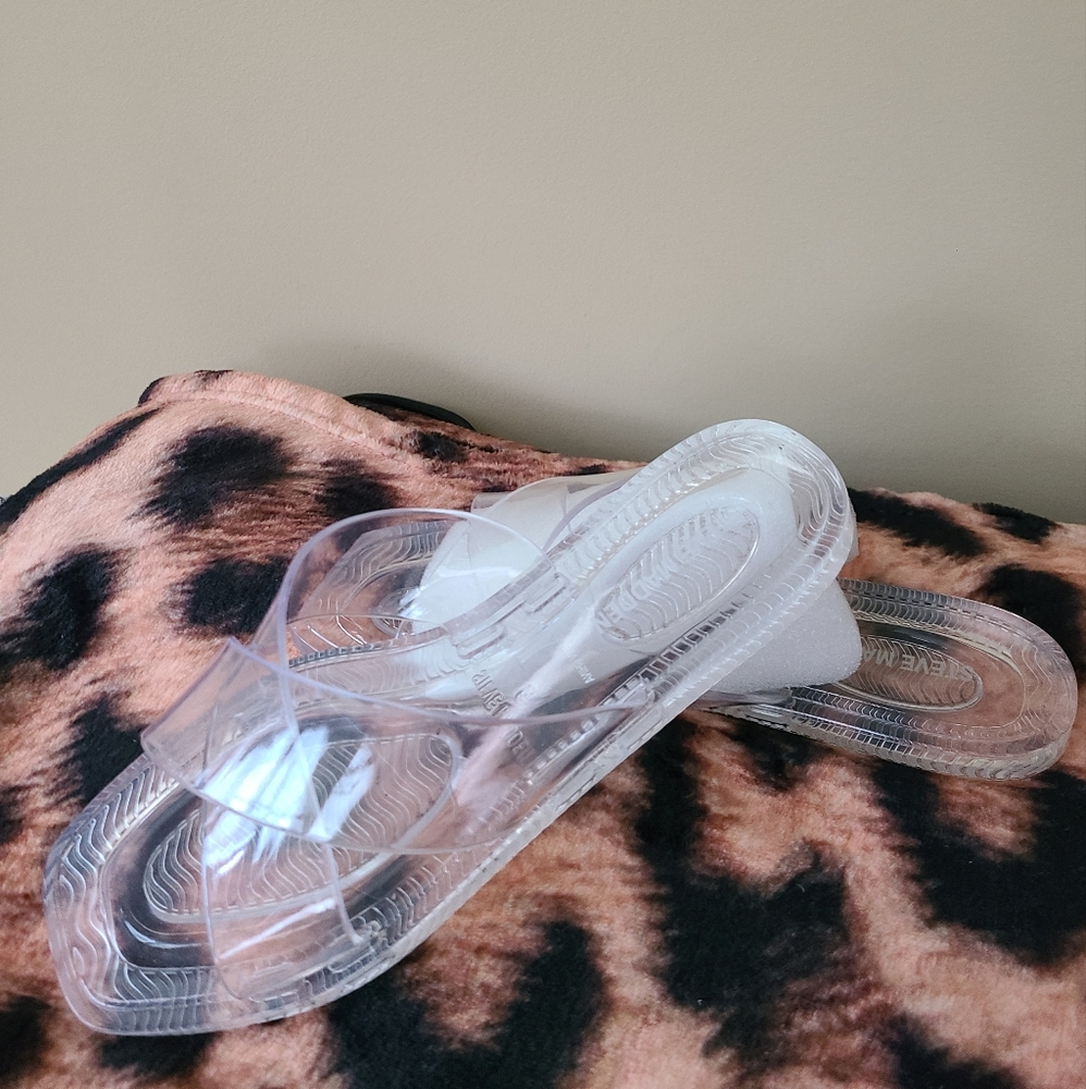 Steve Madden clear/translucent Horizon jelly